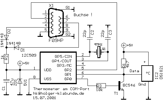 Serielles Thermometer